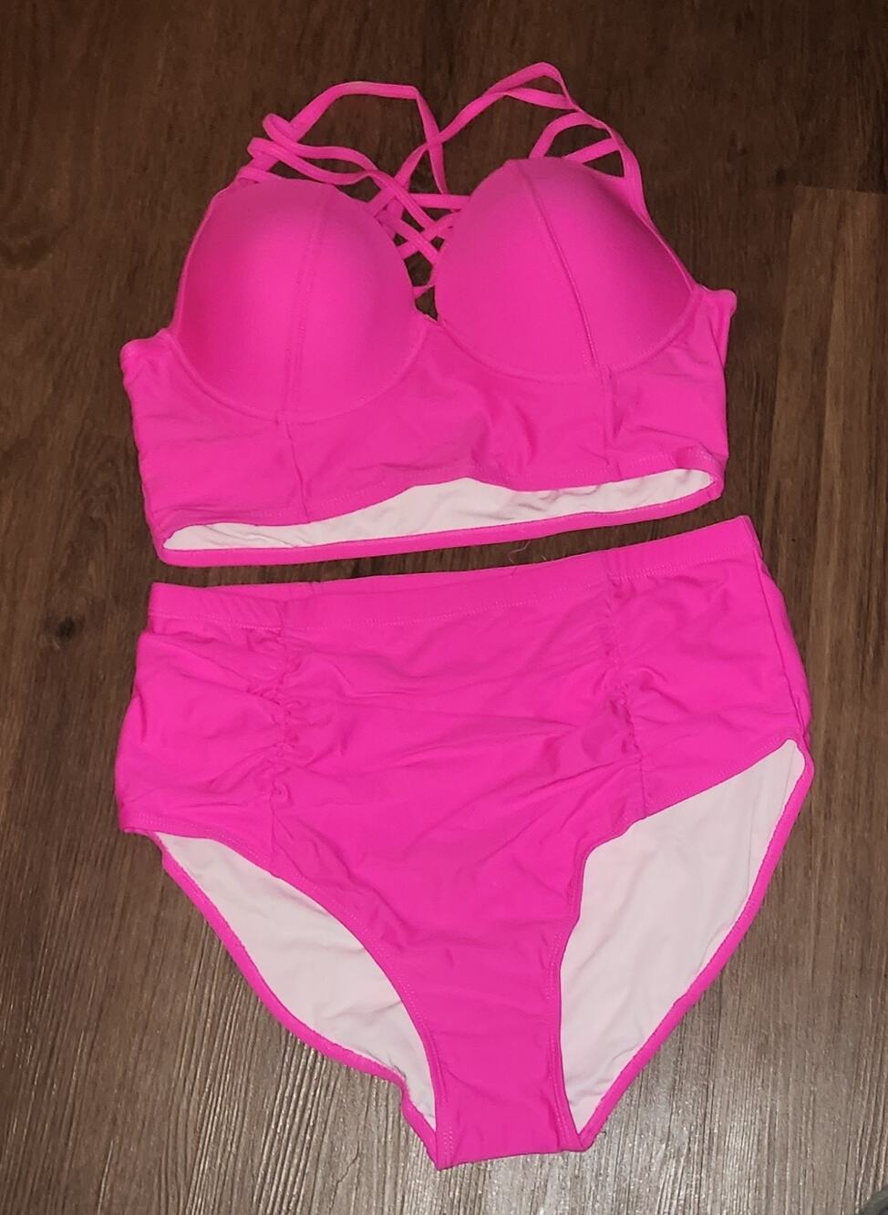 NWoT. Women's Dear Love Hot Pink Bikini. XL